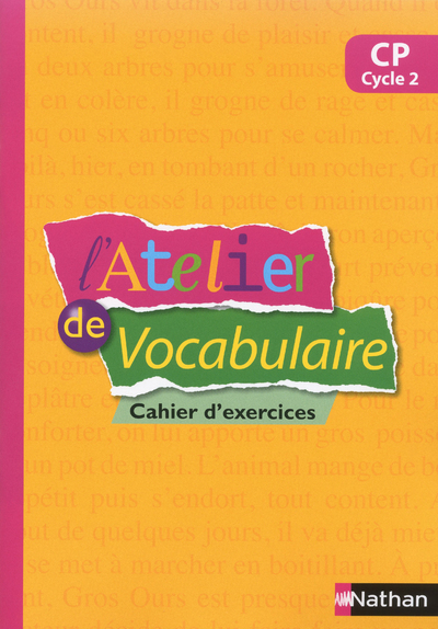 L'atelier De Vocabulaire - Cahier Exercices - Cp | Pichon