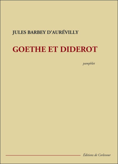 GOETHE ET DIDEROT