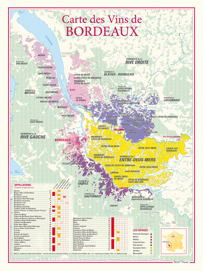 CARTE DES VINS DE BORDEAUX