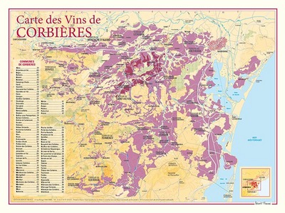 CARTE DES VINS DE CORBIERES