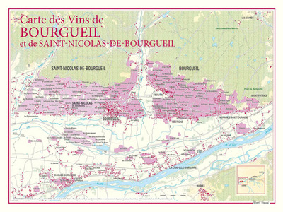 CARTE DES VINS DE BOURGUEIL ET ST NICOLAS DE BOURGUEIL