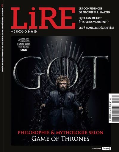 LIRE MAGAZINE LITTERAIRE HS - GAME OF THRONES - SEPTEMBRE 2020