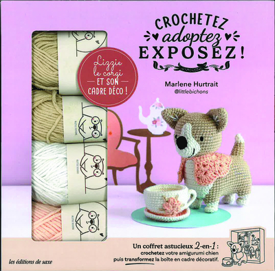 COFFRET LIZZY LE CORGI AU CROCHET