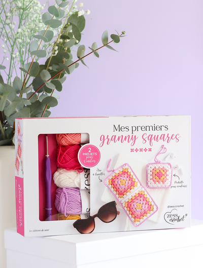 COFFRET MES PREMIERS GRANNY SQUARE