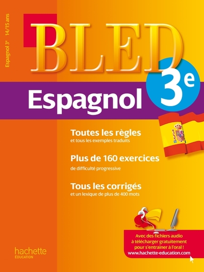 CAHIER BLED - ESPAGNOL 3E - 14-15 ANS