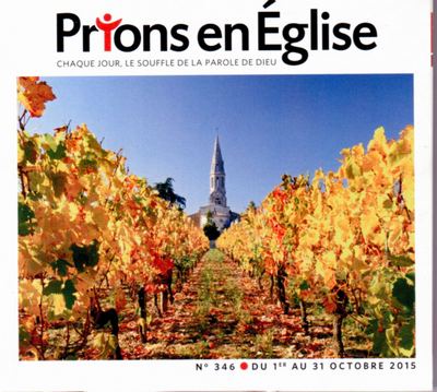 PRIONS POCHE EN EGLISE N346 OCTOBRE 2015