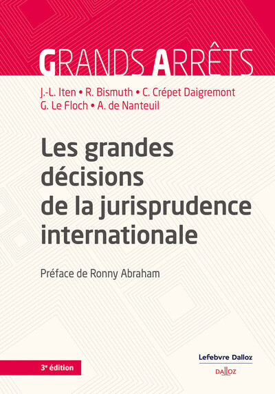 GRANDES DECISIONS DE LA JURISPRUDENCE INTERNATIONALE. 3E ED.