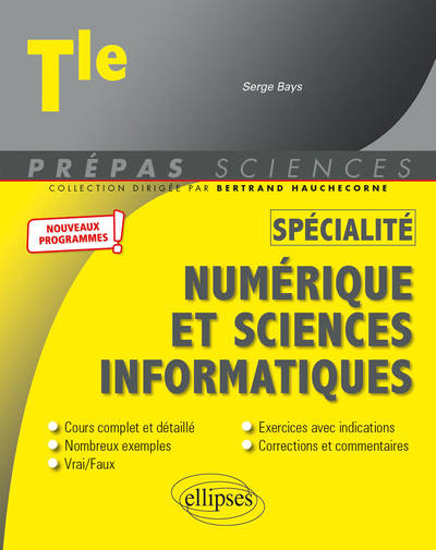 SPECIALITE NUMERIQUE ET SCIENCES INFORMATIQUES - TERMINALE - NOUVEAUX PROGR