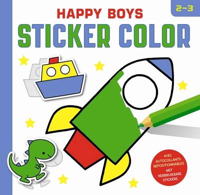 HAPPY BOYS STICKER COLOR (2-3 ANS)