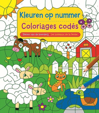 COLORIAGES CODES - LES ANIMAUX DE LA FERME