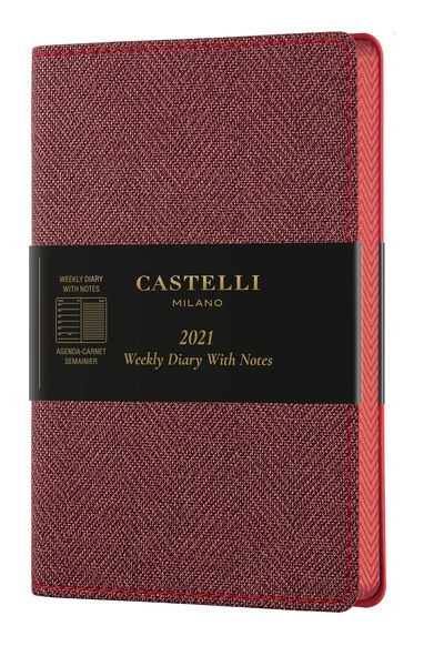 AGENDA 2021 SEMAINIER POCHE HARRIS RED