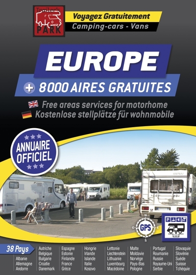 GUIDE EUROPE AIRES CAMPING CARS GRATUITES 2019