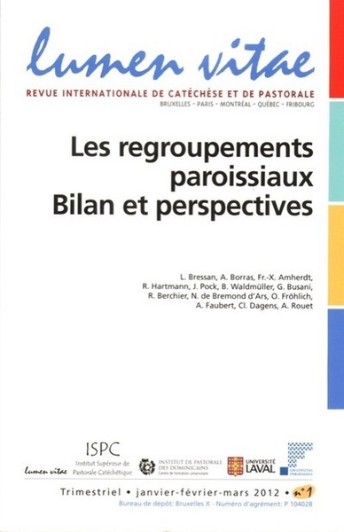 REGROUPEMENTS PAROISSIAUX : BILAN ET PERSPECTIVES