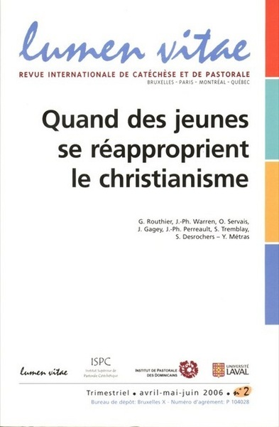 QUAND LES JEUNES SE REAPPROPRIENT LE CHRISTIANISME