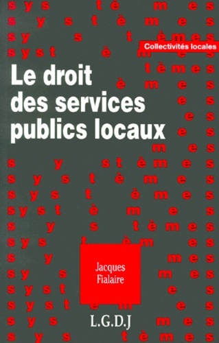 DROIT DES SERVICES PUBLICS LOCAUX