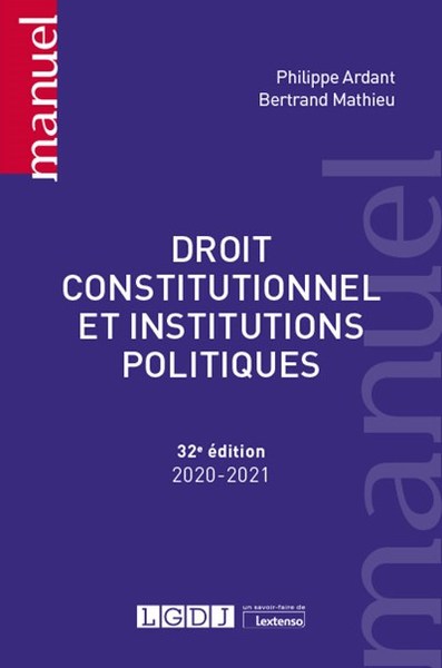 DROIT CONSTITUTIONNEL ET INSTITUTIONS POLITIQUES