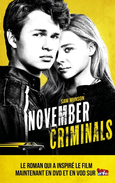 THE NOVEMBER CRIMINALS AVEC AFFICHE DU FILM EN COUVERTURE