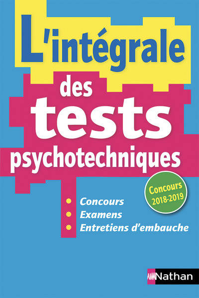 L´INTEGRALE DES TESTS PSYCHOTECHNIQUES 2018