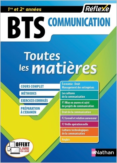 BTS COMMUNICATION - TOUTES LES MATIERES - REFLEXE NUMERO 16 - 2018 - VOLUME