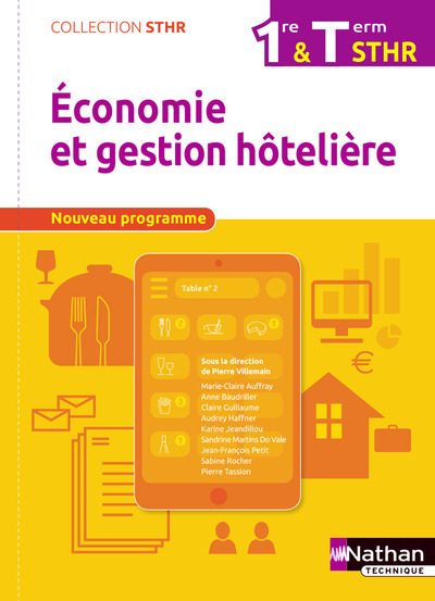 ECONOMIE ET GESTION HOTELIERE - 1RE & TERM STHR ELEVE - 2017