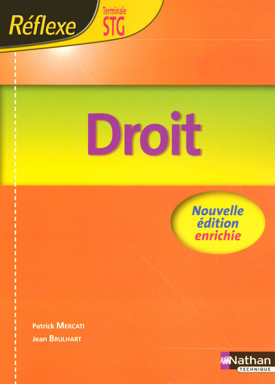 DROIT TERM STG (POCHETTE REFLEXE) - ELEVE - 2008