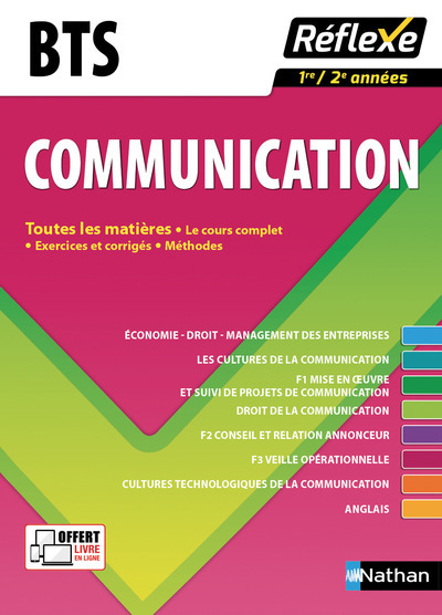 COMMUNICATION BTS - TOUTES LES MATIERES - REFLEXE N14 2017