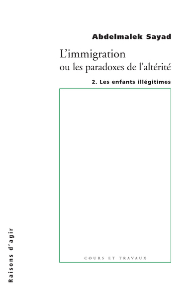 IMMIGRATION OU LES PARADOXES T2 ENFANTS
