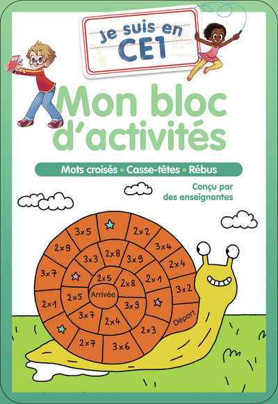 JE SUIS EN CE1 - MON BLOC D´ACTIVITES - MOTS CROISES - CASSE-TETES - REBUS