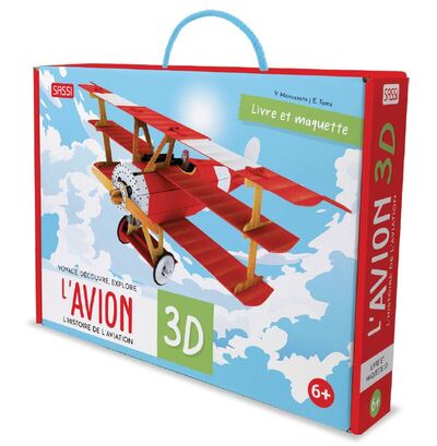 VOYAGE, DECOUVRE, EXPLORE L´AVION 3D L´HISTOIRE DE L´AVIATION - LIVRE ET MA