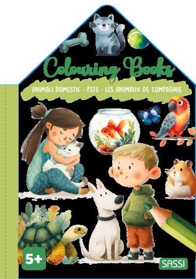 COLOURING BOOKS - LES ANIMAUX DE COMPAGNIE