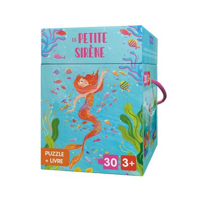 PUZZLE + LIVRE - LA PETITE SIRENE