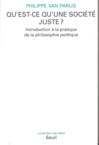 QU'EST-CE QU'UNE SOCIETE JUSTE ?