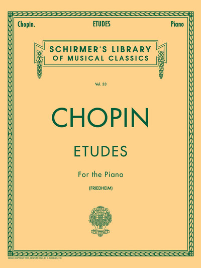 FREDERIC CHOPIN : ETUDES - PIANO