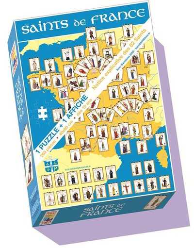 PUZZLE SAINTS DE FRANCE 260 PIECES + 1 AFFICHE 40X60 CM