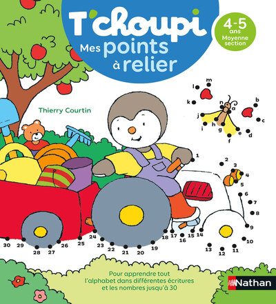 T´CHOUPI MES POINTS A RELIER - LETTRES ET NOMBRES 4-5 ANS MS