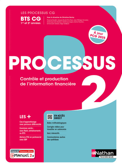 PROCESSUS BTS CG - PROCESSUS 2 BTS CG 1ERE ET 2EME ANNEES - 2024 - MANUEL - ELEVE - + IMANUEL