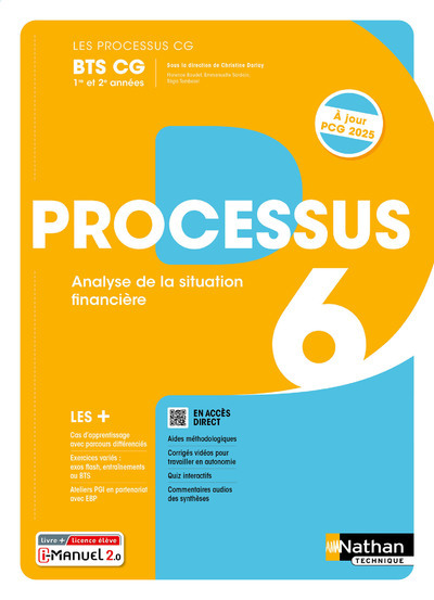 LES PROCESSUS BTS CG - PROCESSUS 6 BTS CG 1ERE ET 2EME ANNEES - 2024 - MANUEL - ELEVE - + IMANUEL