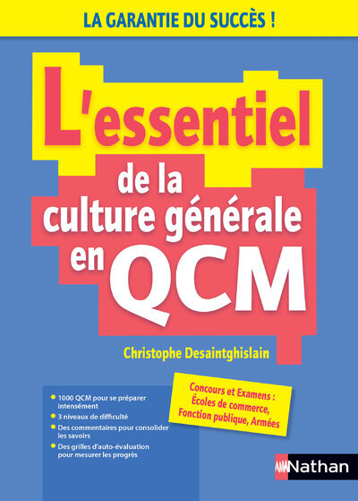 ESSENTIEL DE LA CULTURE GENERALE EN QCM - 2023-2024