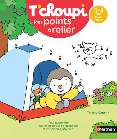T´CHOUPI MES POINTS A RELIER - LETTRES ET NOMBRES 3-4 ANS PS