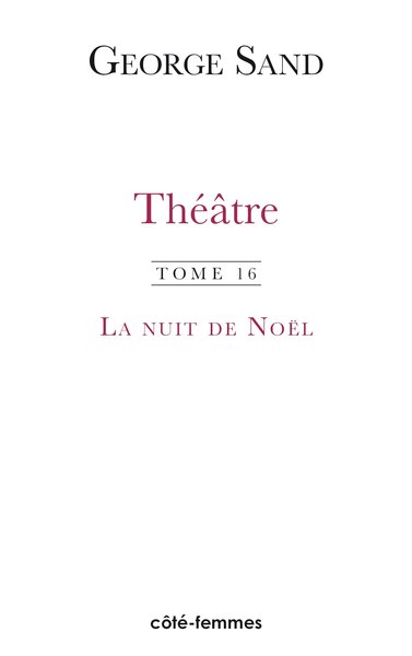 THEATRE (TOME 16) LA NUIT DE NOEL