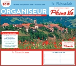 ORGANISEUR MEMONIAK SENIOR PLEINE VIE 2018-2019