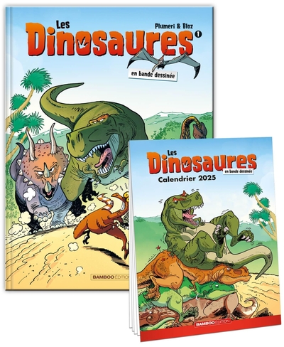 DINOSAURES EN BD - TOME 01 + CALENDRIER 2025 OFFERT