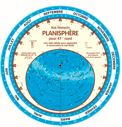 PLANISPHERE POUR 47  NORD