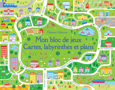 MON BLOC DE JEUX - CARTES, LABYRINTHES ET PLANS