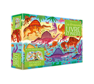 DINOSAURES - LIVRE ET PUZZLE-COFFRET