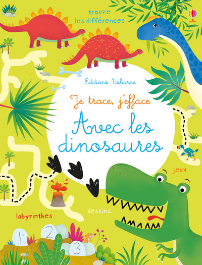 JE TRACE, J´EFFACE - AVEC LES DINOSAURES