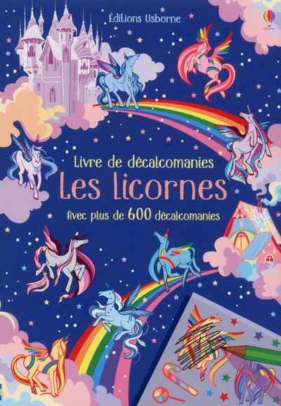 LICORNES - LIVRE DE DECALCOMANIES