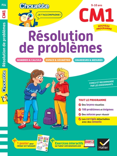 RESOLUTION DE PROBLEMES CM1 - CAHIER DE SOUTIEN NOUVEAU PROGRAMME - LECONS ET EXERCICES CORRIGES