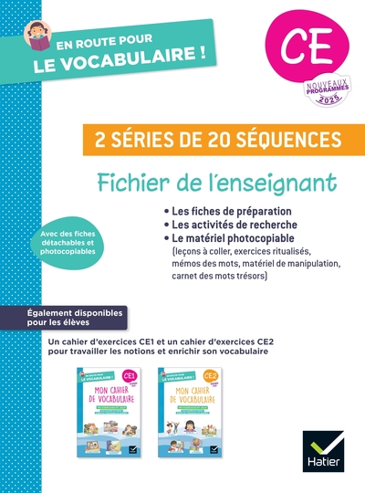 EN ROUTE POUR LE VOCABULAIRE ! CE - ED. 2025 - FICHIER DE L´ENSEIGNANT