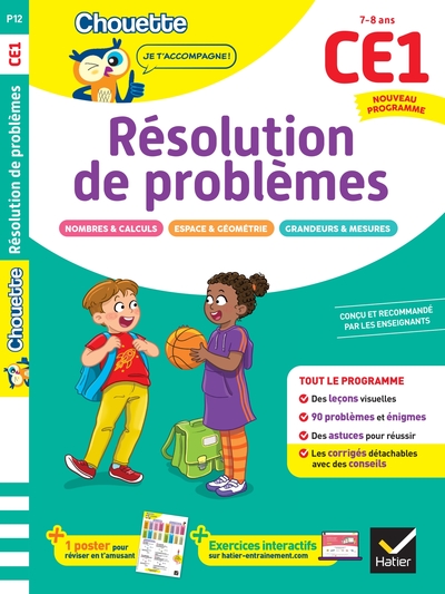 RESOLUTION DE PROBLEMES CE1 - CAHIER DE SOUTIEN NOUVEAU PROGRAMME - LECONS ET EXERCICES CORRIGES